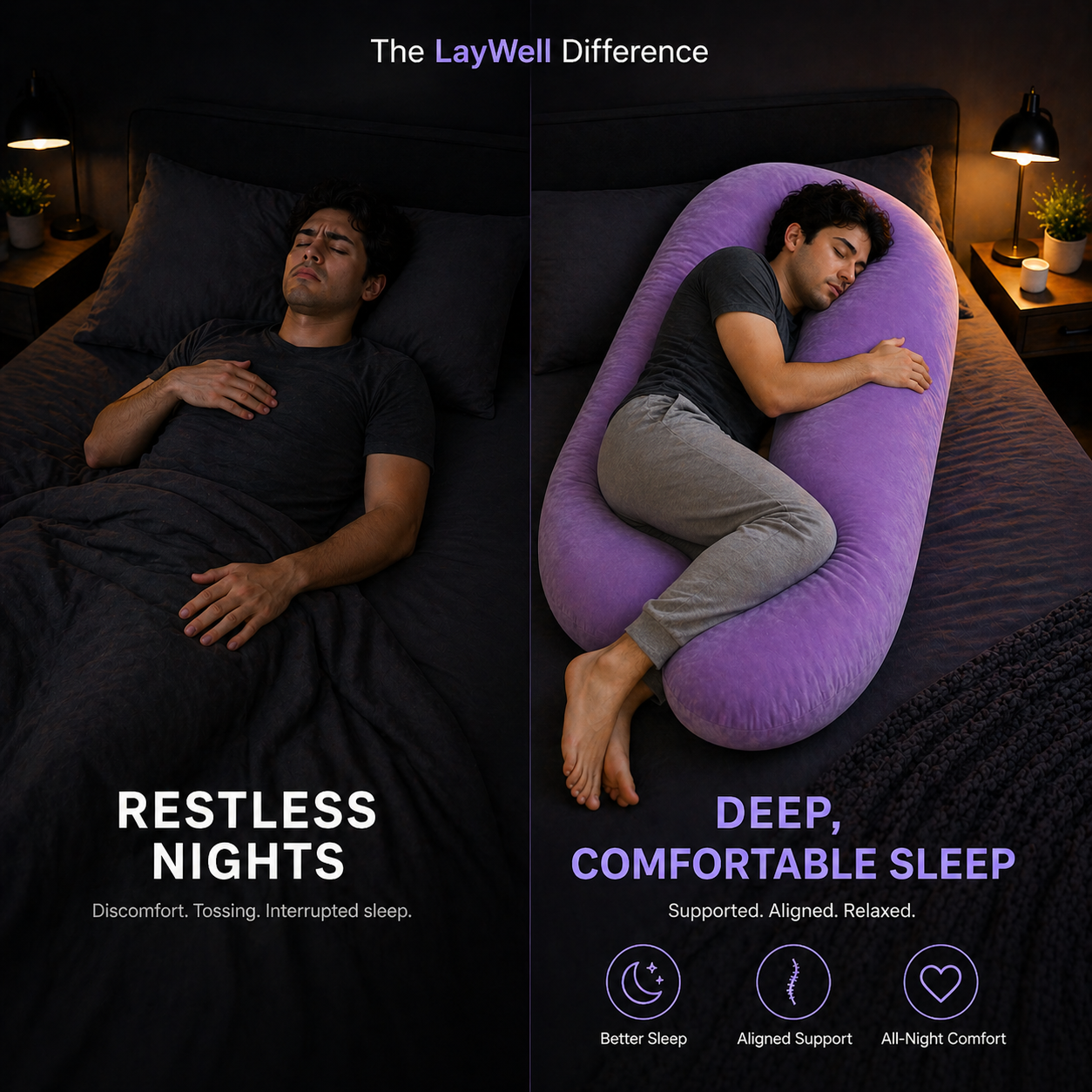 LayWell™ Side Sleep Pillow